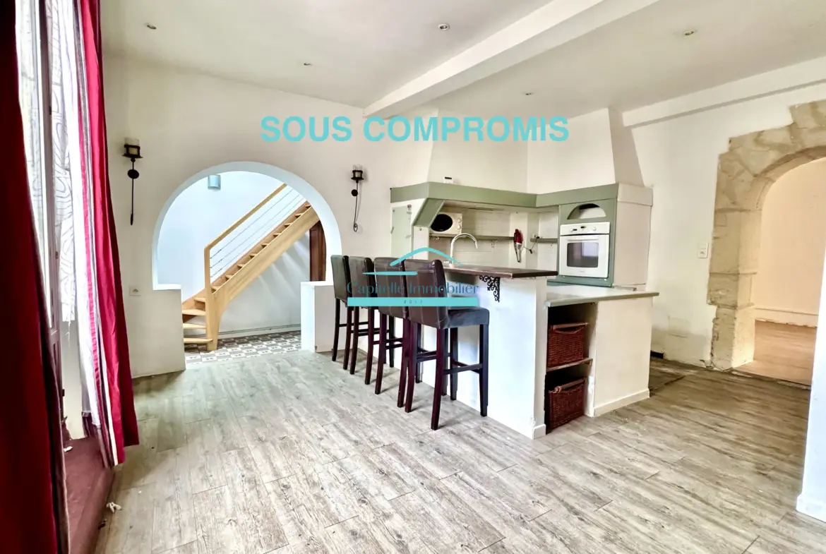 Maison de village avec studio à Mireval 
