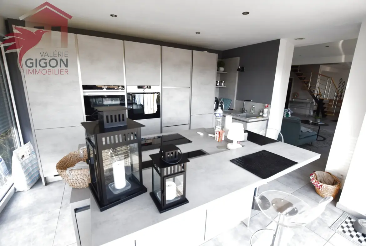 Superbe appartement contemporain à Montbéliard avec jardin et vue panoramique 