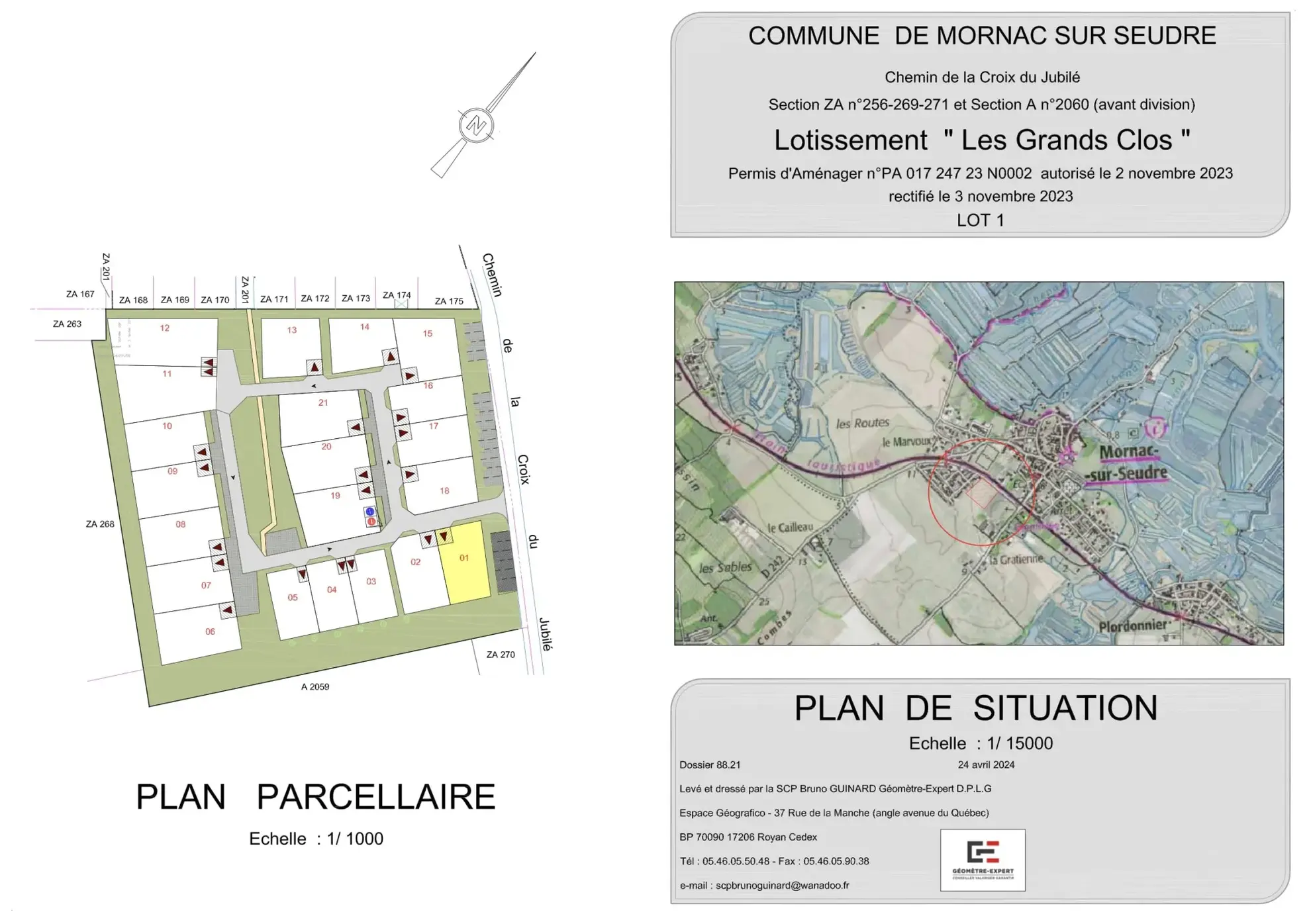 Terrain Constructible Viabilisé de 343 m² à Mornac-sur-Seudre 