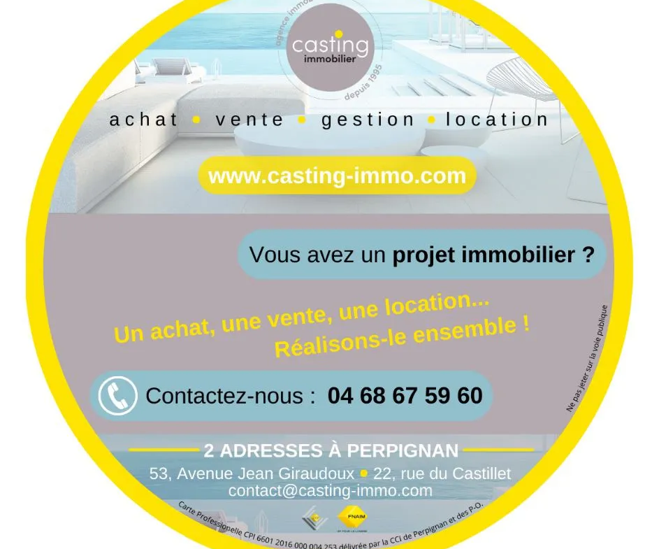 Villa 3 faces avec piscine à Saint-Estève 