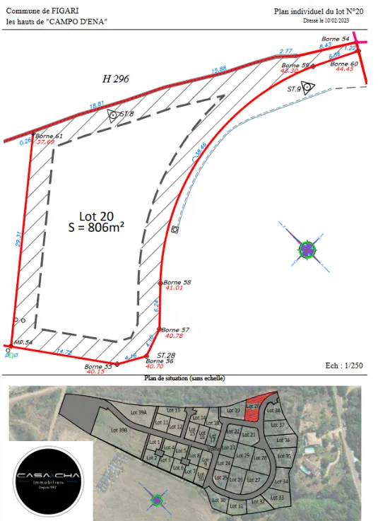 Dernières parcelles à bâtir à Figari - Vue imprenable 