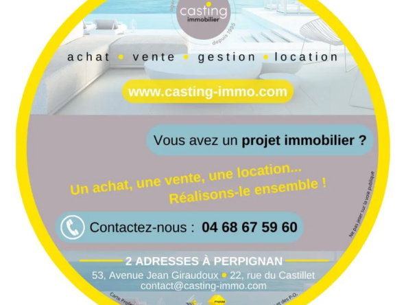 Appartement atypique avec terrasse au dernier étage à Perpignan 