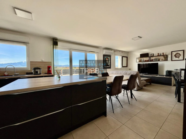 Appartement F3 avec terrasse et vue Canigou à Pollestres 