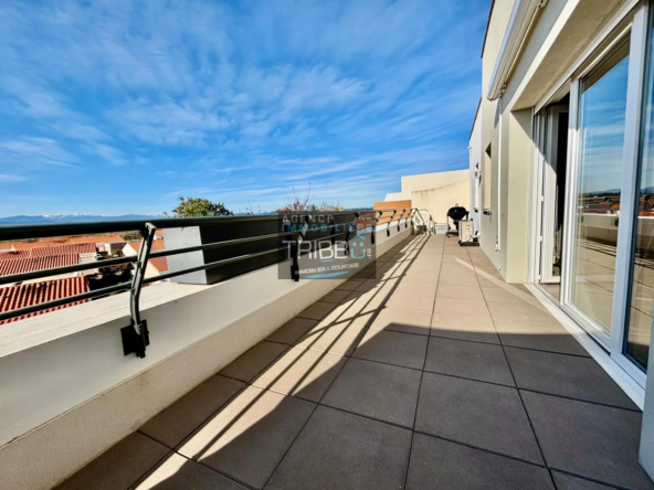 Appartement F3 avec terrasse et vue Canigou à Pollestres 