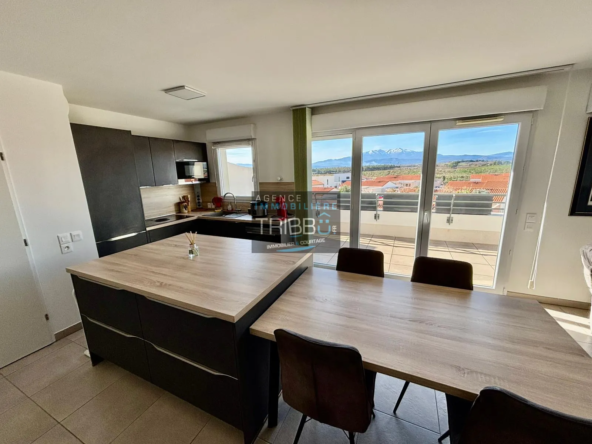 Appartement F3 avec terrasse et vue Canigou à Pollestres 