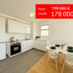 Studio neuf de 23 m² exposé Est, 1er étage, avec place de parking, idéal pour investisseur ou primo-accédant.