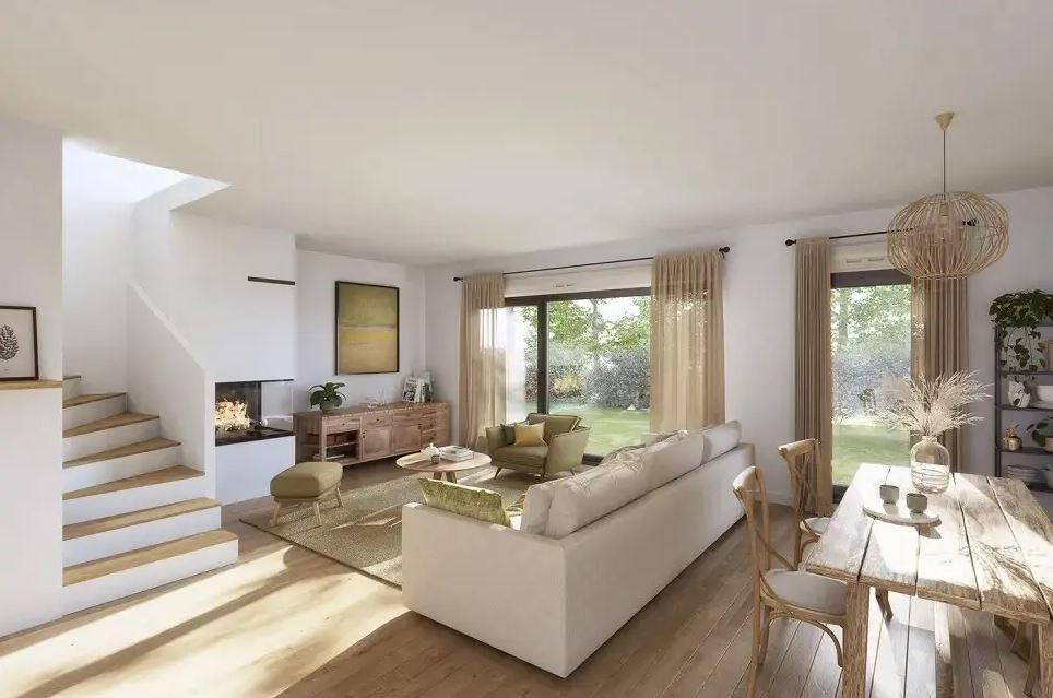 Appartement 2 pièces neuf de 42 m² avec jardin de 10,83 m² et terrasse de 4,92 m² à Marly-le-Roi, exposition Nord-Ouest.