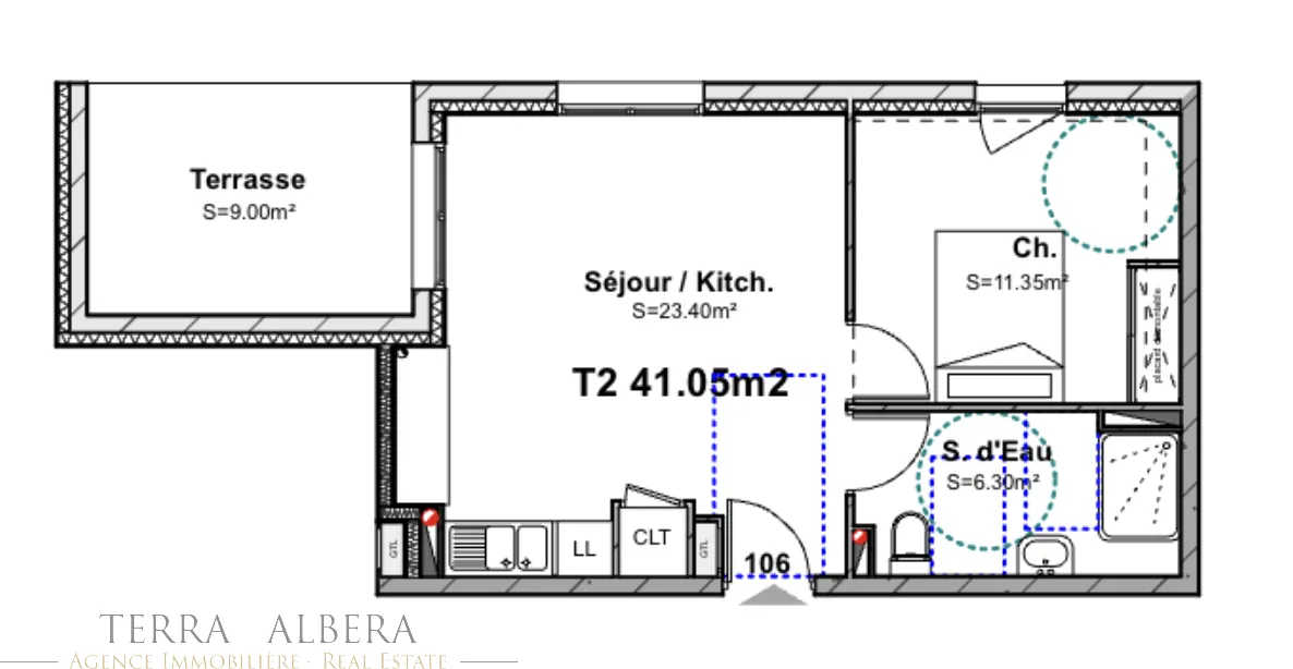 Appartement 2 pièces neuf à Argeles-sur-Mer avec terrasse et parking 