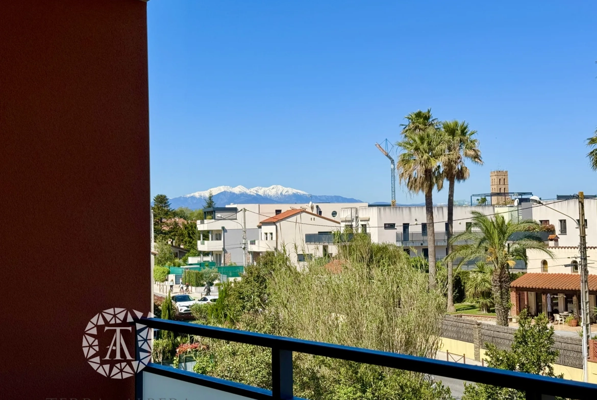 Appartement 2 pièces neuf à Argeles-sur-Mer avec terrasse et parking 
