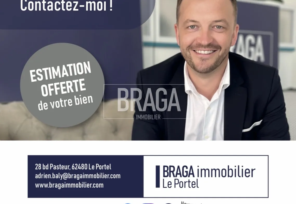 Appartement rénové avec garage à vendre à Boulogne-sur-Mer - 2 chambres, 65m² 