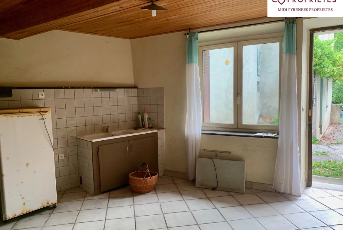 Maison de montagne de 65 m² à Massat, 3 chambres, proche commodités 