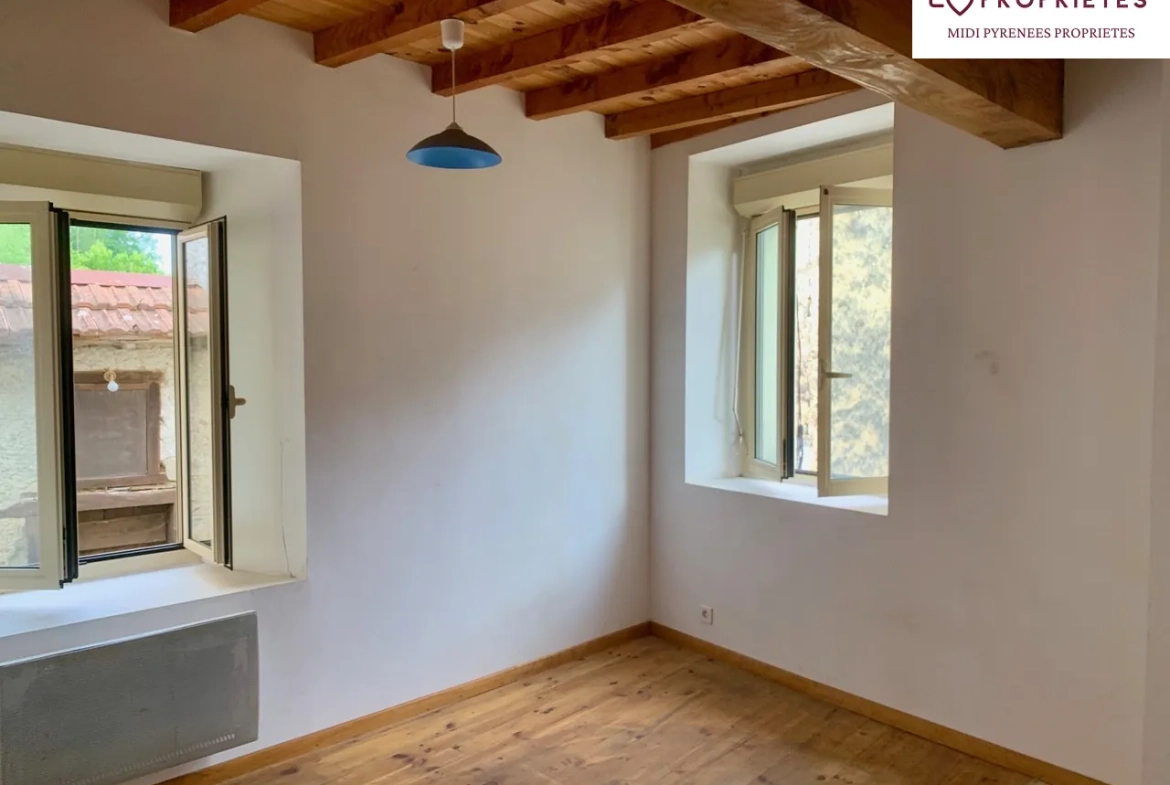 Maison de montagne de 65 m² à Massat, 3 chambres, proche commodités 