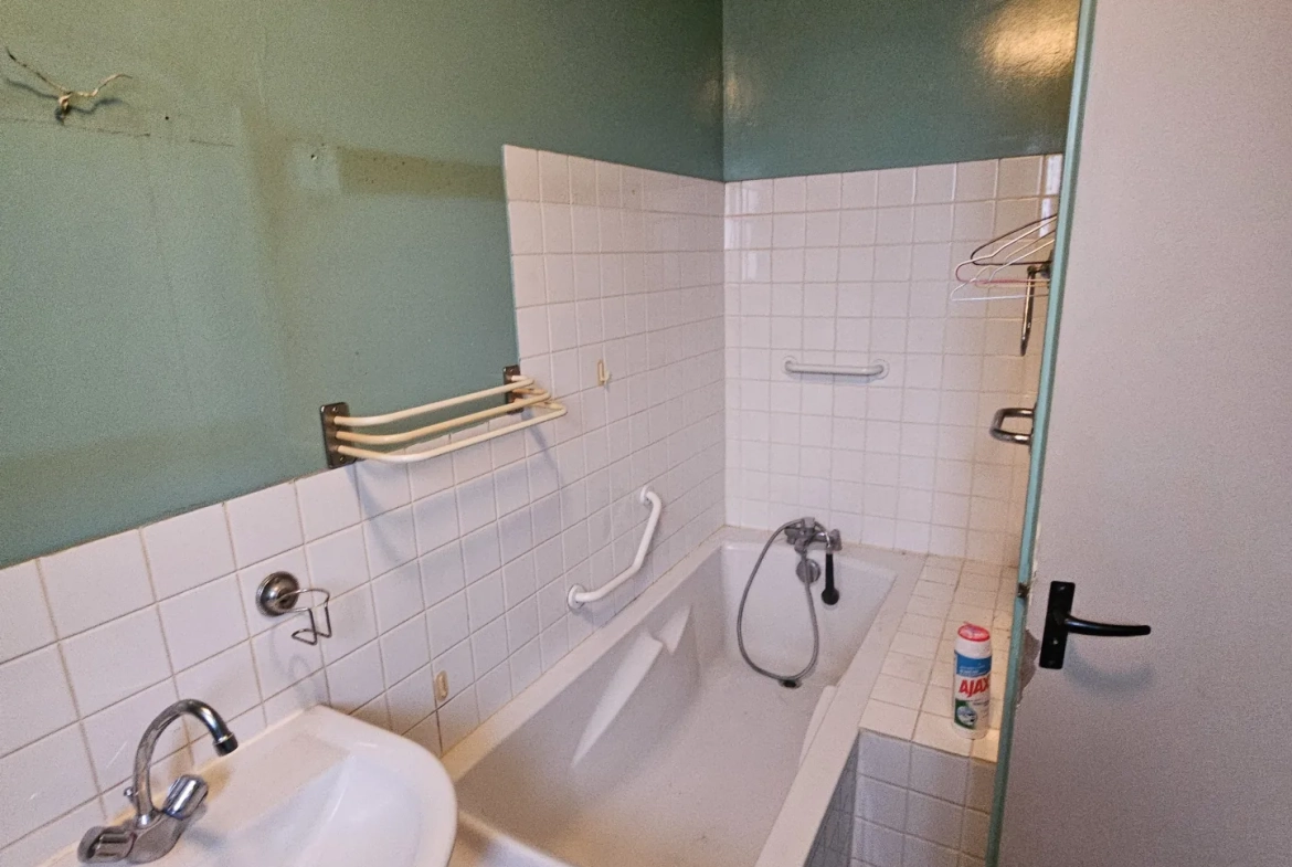 Appartement traversant F3-F4 à rénover à Bourges avec parking et cave 