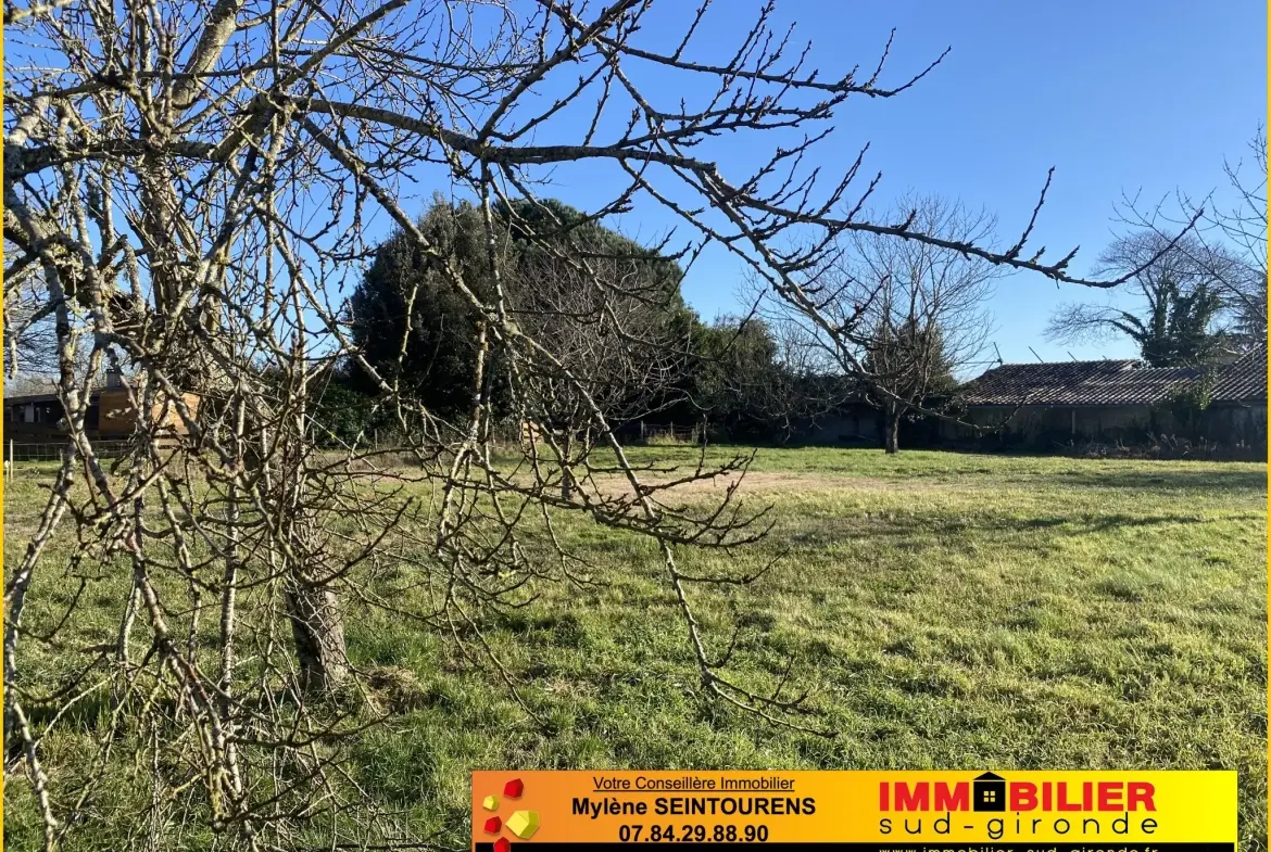Terrain constructible de 505 m² à Saint Pardon de Conques – Projet de construction idéal 