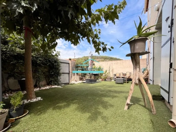 Vente maison à Frontignan avec vue sur la gardiole, résidence sécurisée, piscine