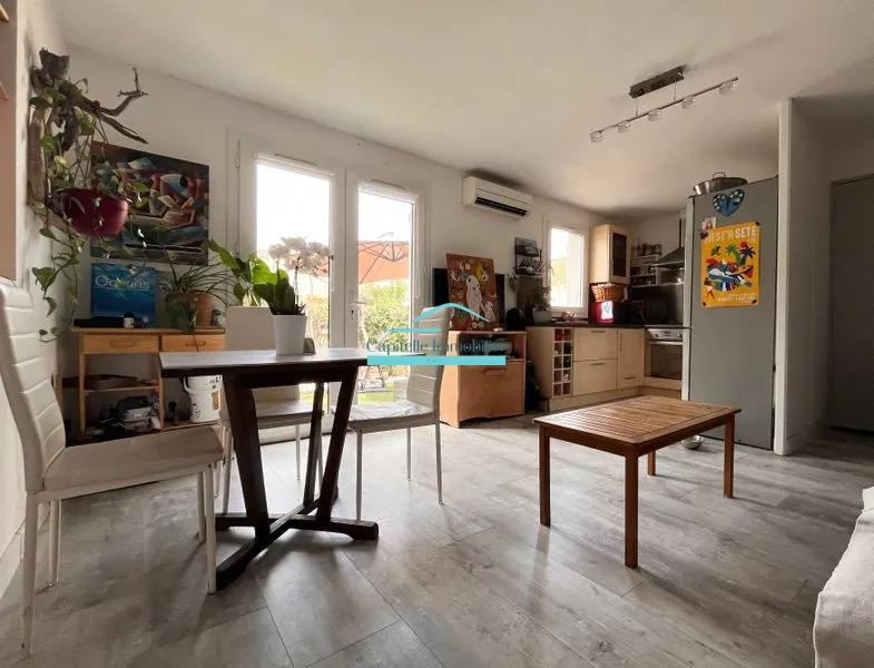 Vente maison à Frontignan avec vue sur la gardiole, résidence sécurisée, piscine 