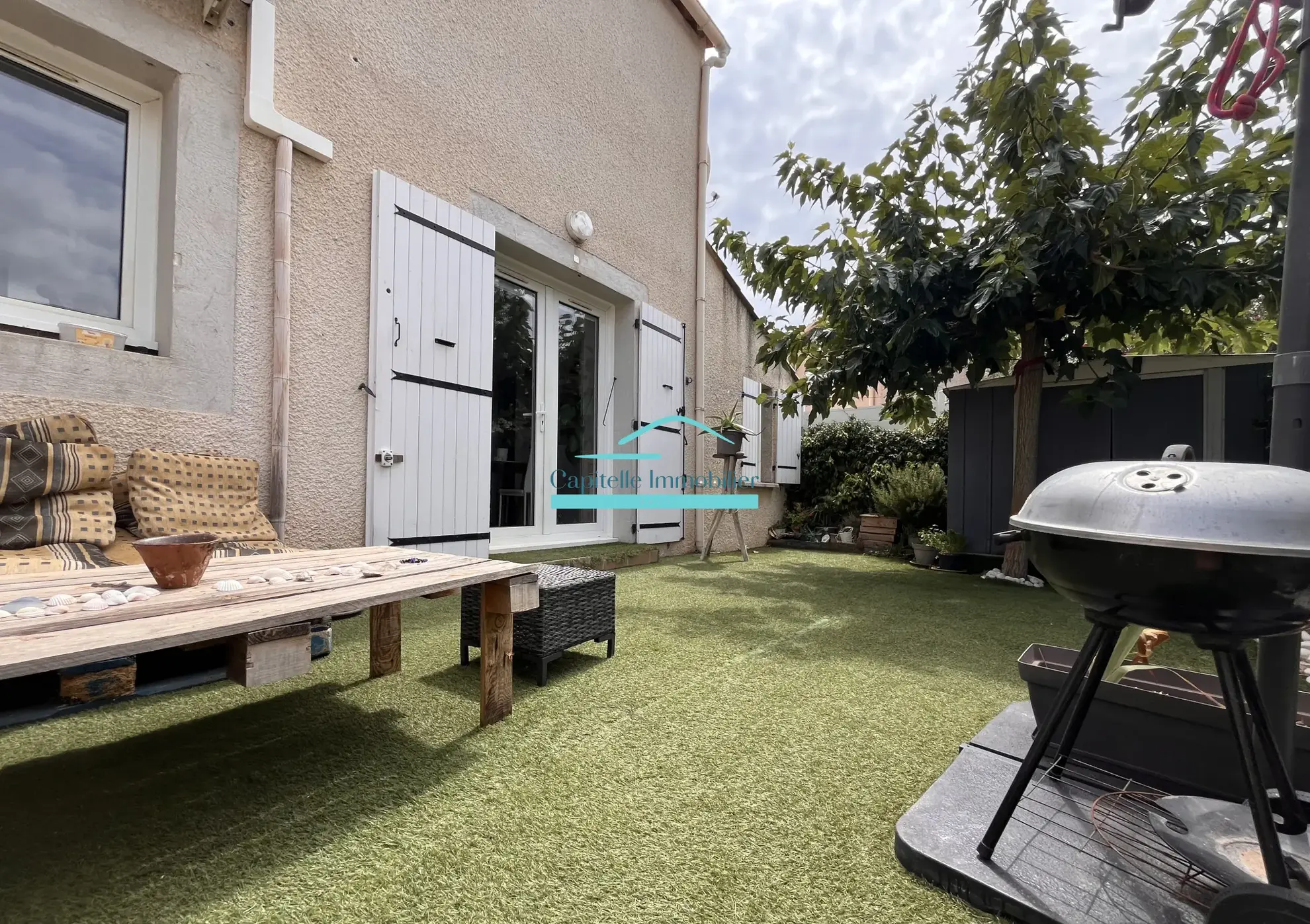 Vente maison à Frontignan avec vue sur la gardiole, résidence sécurisée, piscine 