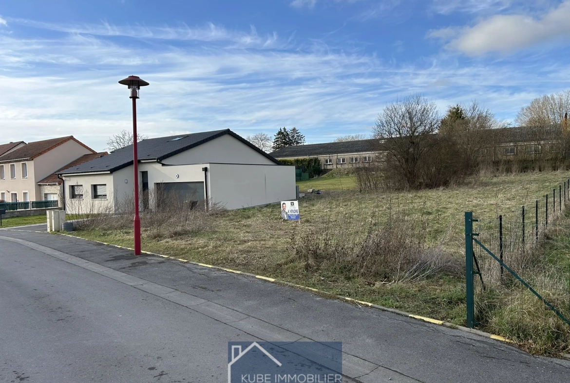 Terrain constructible de 922 m² à Herny, proche de Faulquemont et Metz 