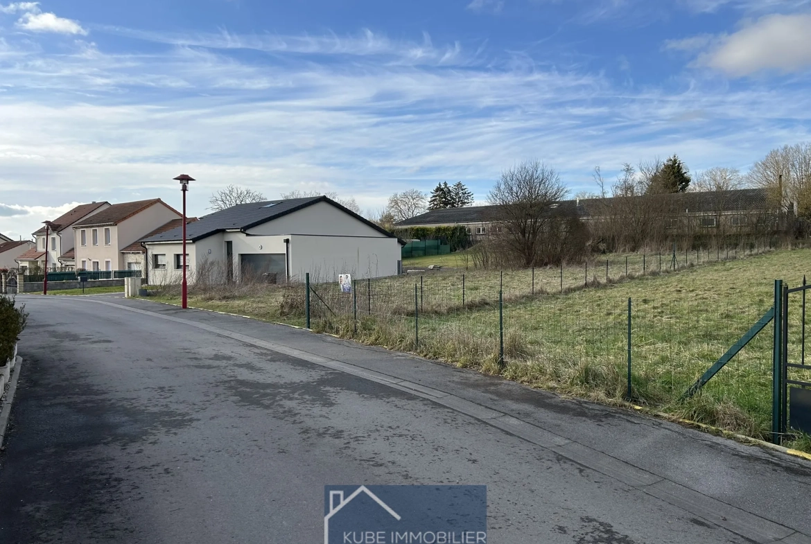 Terrain constructible de 922 m² à Herny, proche de Faulquemont et Metz 