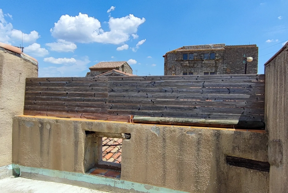 Maison de village rénovée à Peyriac Minervois avec terrasse de 15 m² 