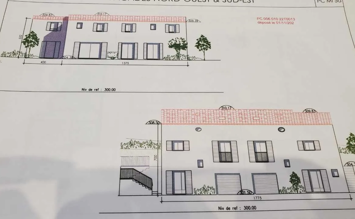 Terrain constructible de 640 m² à Bar-sur-Loup avec permis de construire 