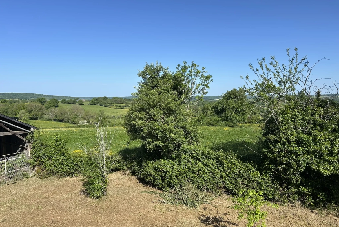 Maison à rénover avec grange et vue imprenable à Lurcy le Bourg 