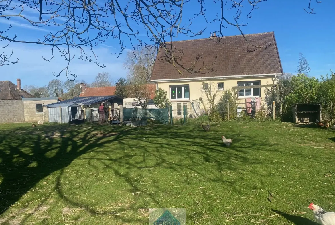 Maison avec sous-sol, jardin et chauffage pompe à chaleur à Tocqueville-sur-Eu 