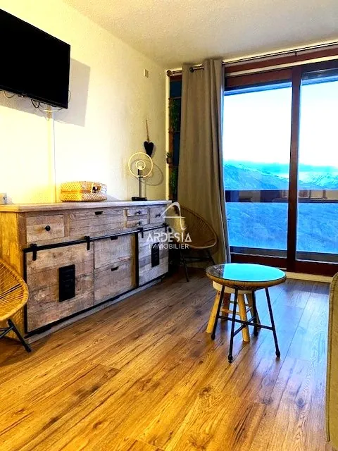 Studio Alcôve avec Vue Montagnes à Villarembert - Secteur Sybelles 