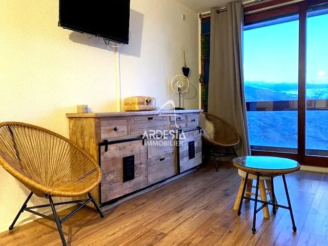 Studio Alcôve avec Vue Montagnes à Villarembert - Secteur Sybelles 