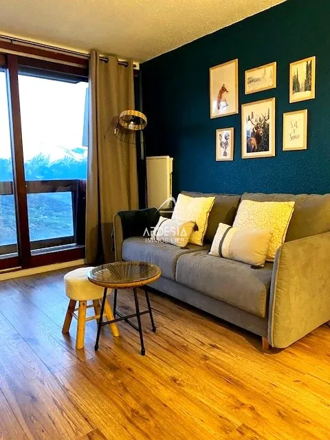 Studio Alcôve avec Vue Montagnes à Villarembert - Secteur Sybelles 