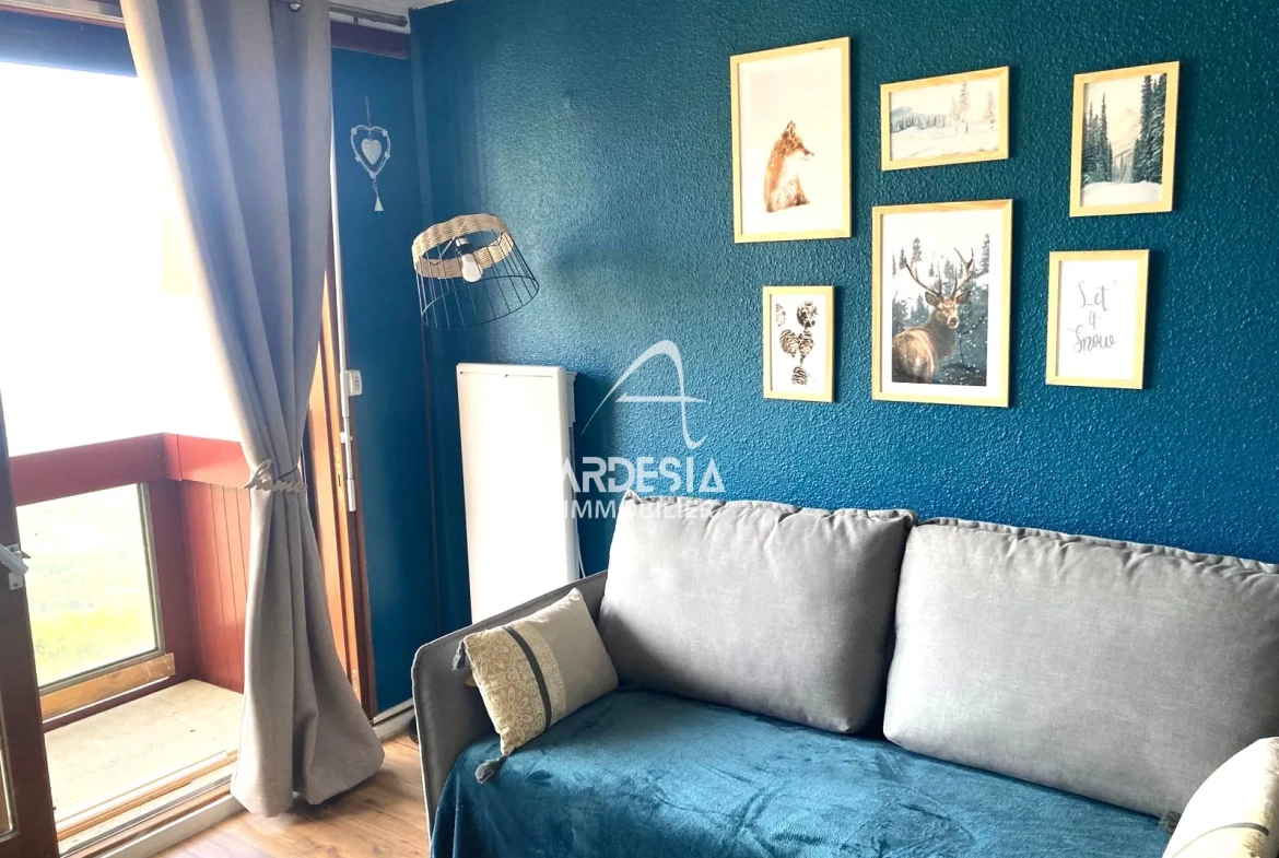 Studio Alcôve avec Vue Montagnes à Villarembert - Secteur Sybelles 
