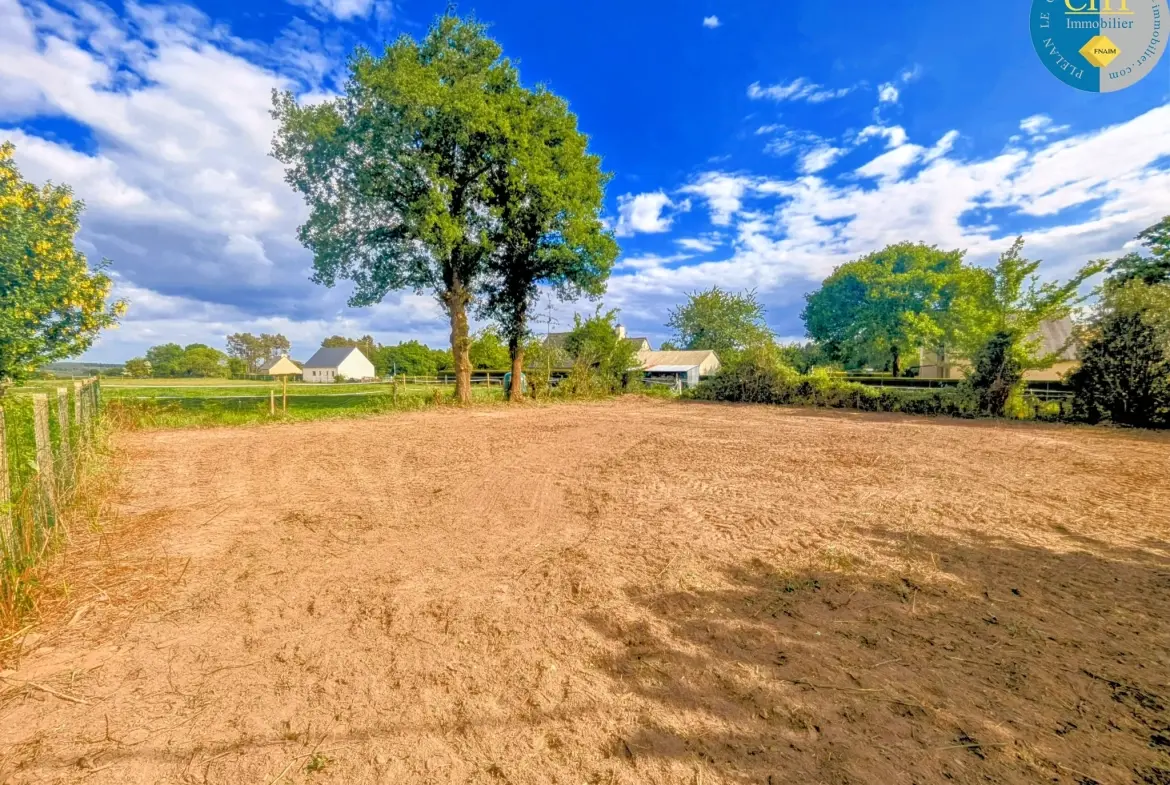 Terrain constructible hors lotissement à Beignon (56), vue dégagée 