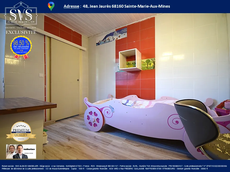 Appartement 3 chambres de 70.61 m² avec jardin à Sainte-Marie-Aux-Mines 