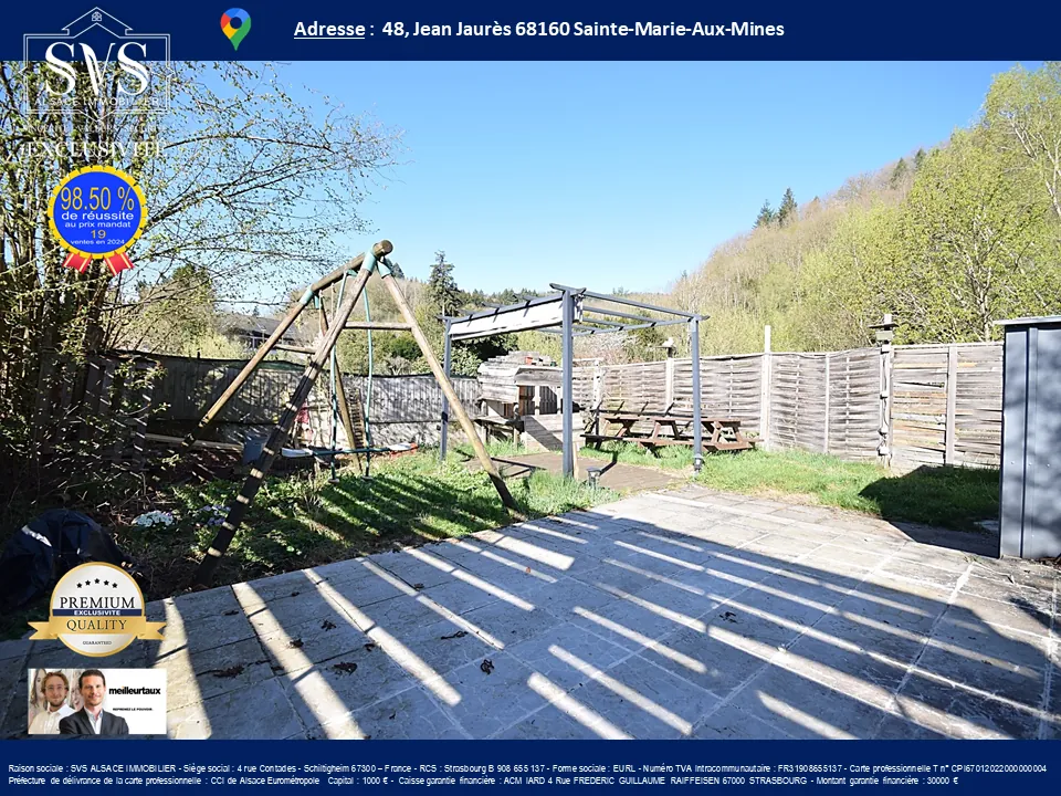 Appartement 3 chambres de 70.61 m² avec jardin à Sainte-Marie-Aux-Mines 
