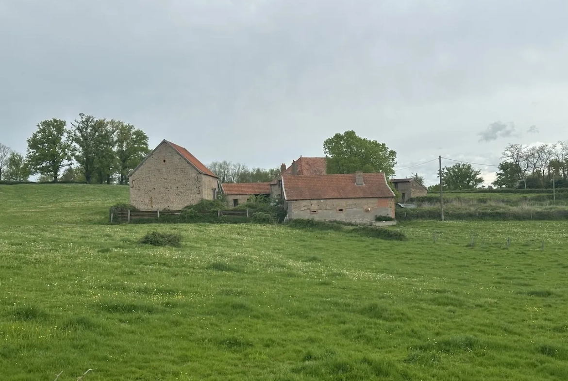 Ancien corps de ferme à rénover avec dépendances et grand terrain à Bourg-le-Comte 