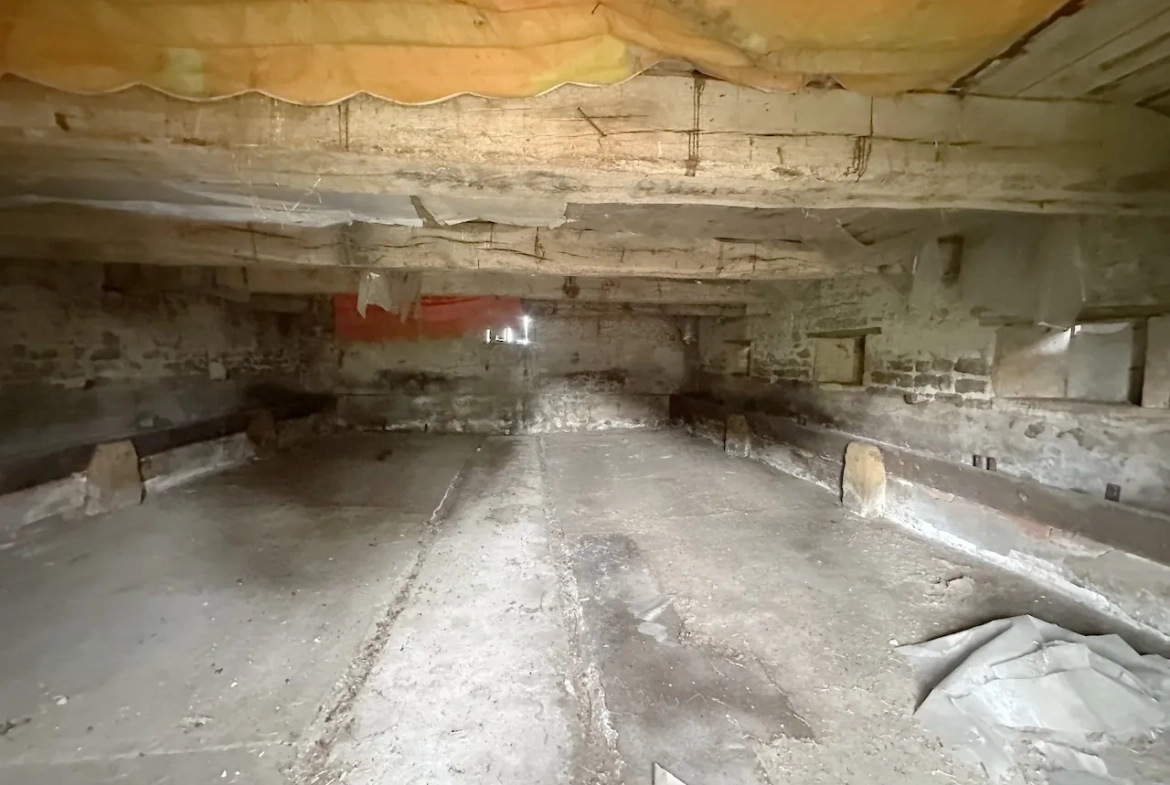 Ancien corps de ferme à rénover avec dépendances et grand terrain à Bourg-le-Comte 