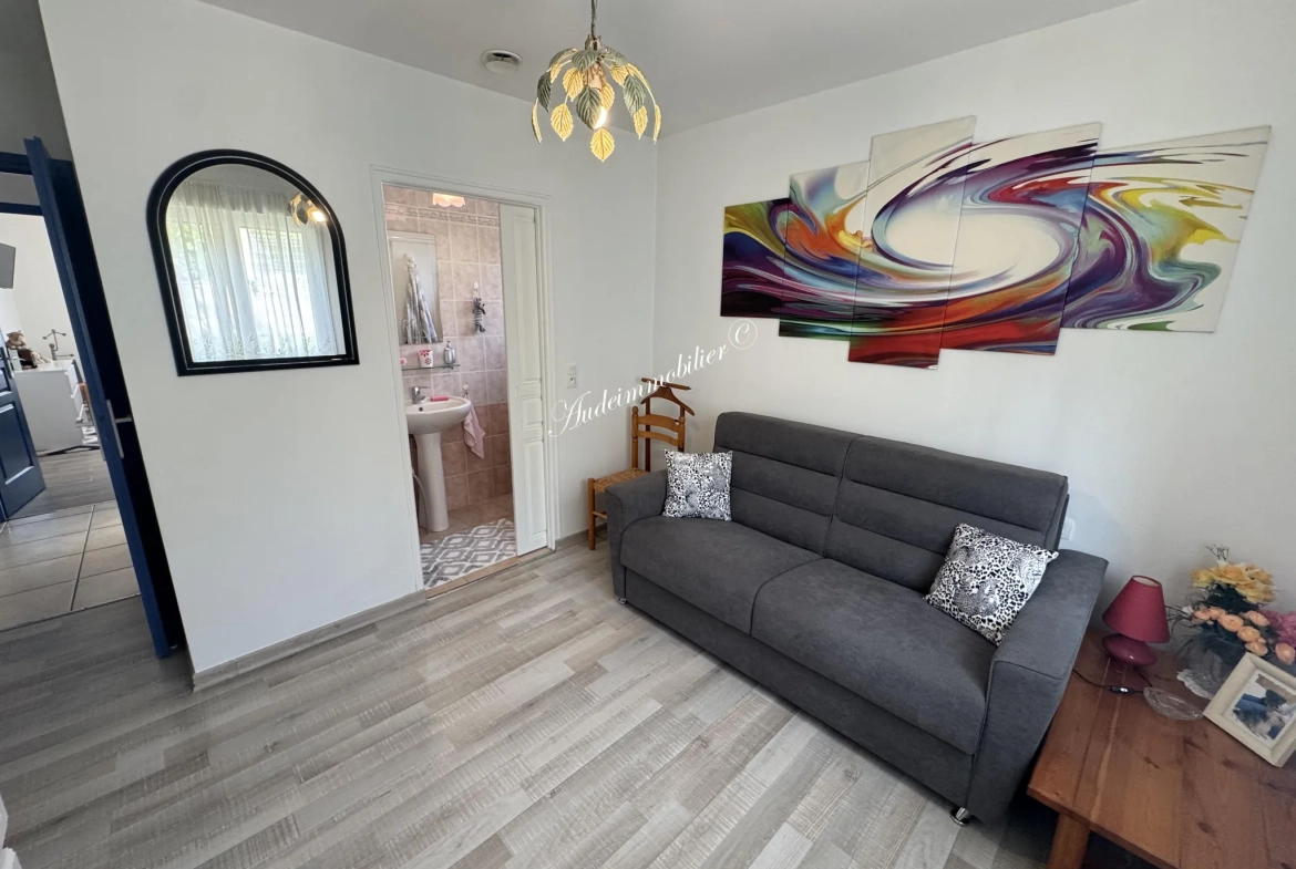 Belle maison de plain-pied avec garage à Quillan - vue panoramique 