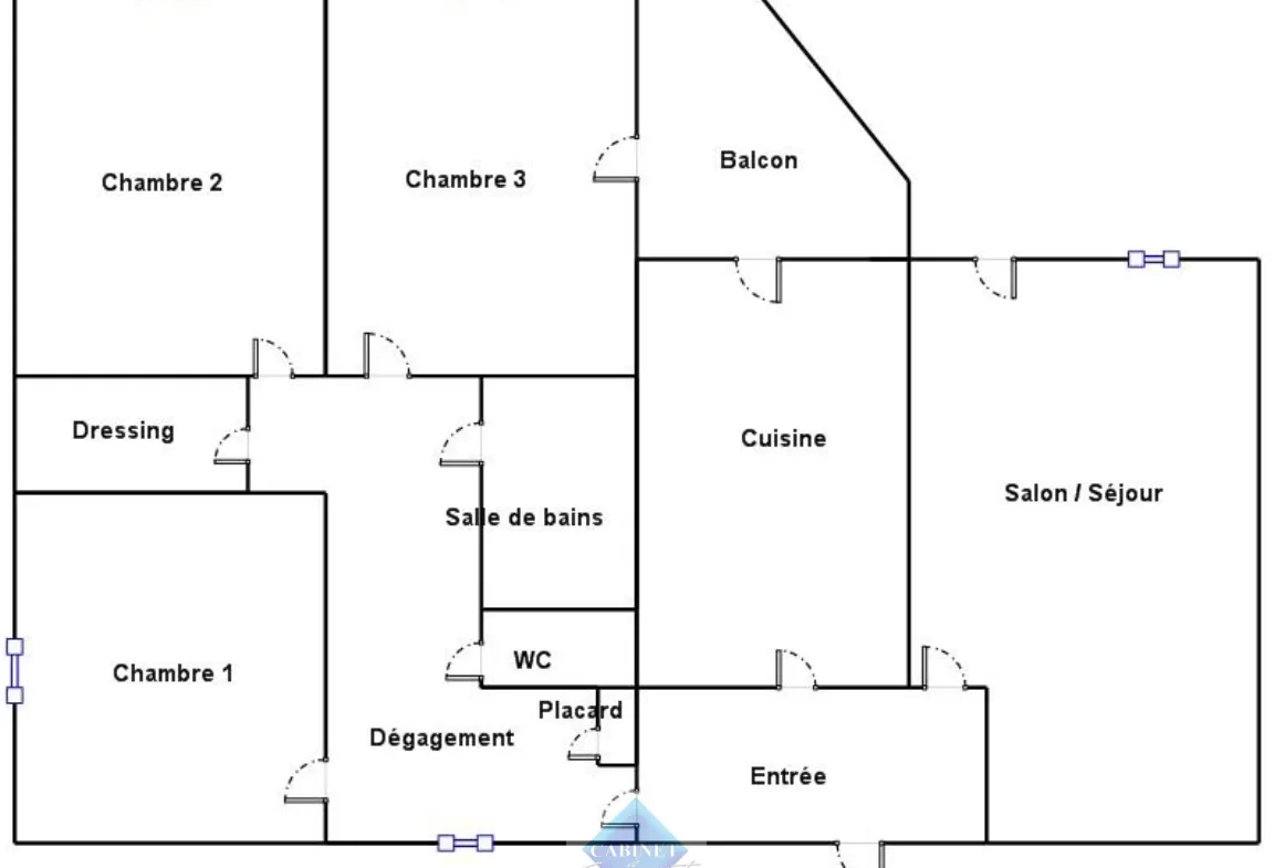 Appartement T4 à Abbeville avec terrasse, garage et cave – Quartier Parc 
