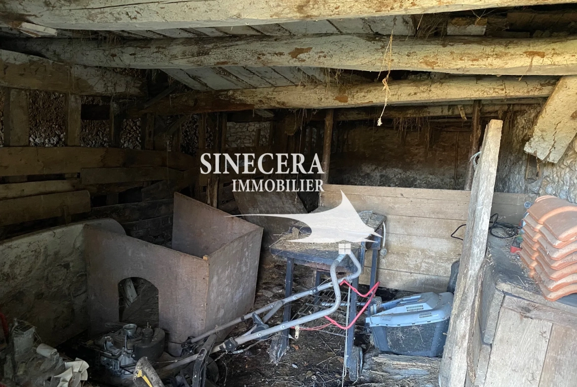 A vendre belle grange en pierre habitable avec terrain à Saint-Aquilin 24110 