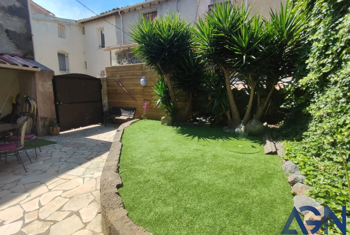 Maison 3 pièces avec jardin et terrasse à Agde, entièrement rénovée 