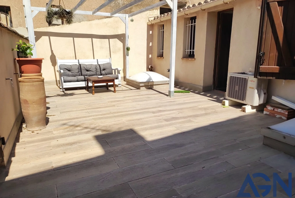 Maison 3 pièces avec jardin et terrasse à Agde, entièrement rénovée 