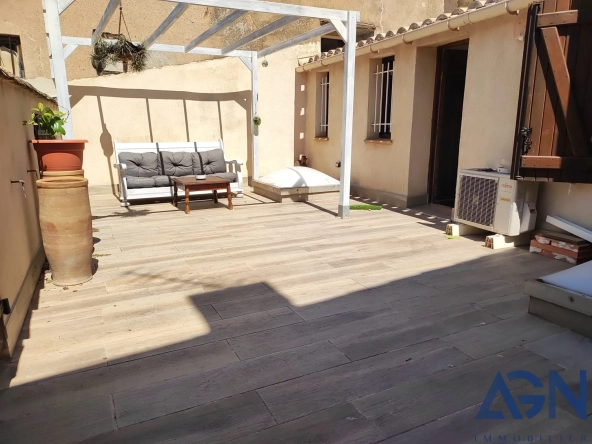 Maison 3 pièces avec jardin et terrasse à Agde, entièrement rénovée 
