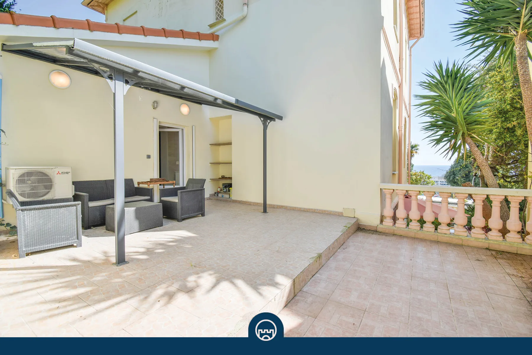 Appartement 2 pièces à Nice Saint Philippe avec terrasse et vue mer 
