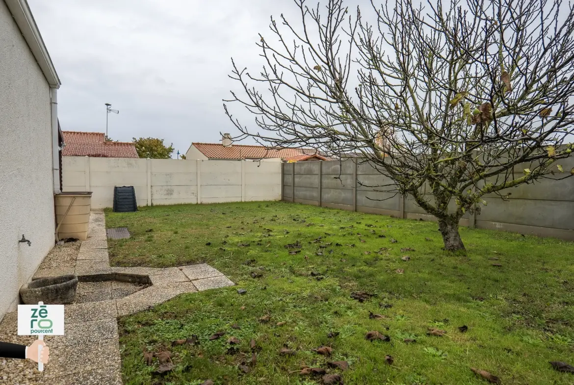Charmant pavillon à vendre à L’Aiguillon, 2 chambres, véranda, garage et terrain clos en Vendée 