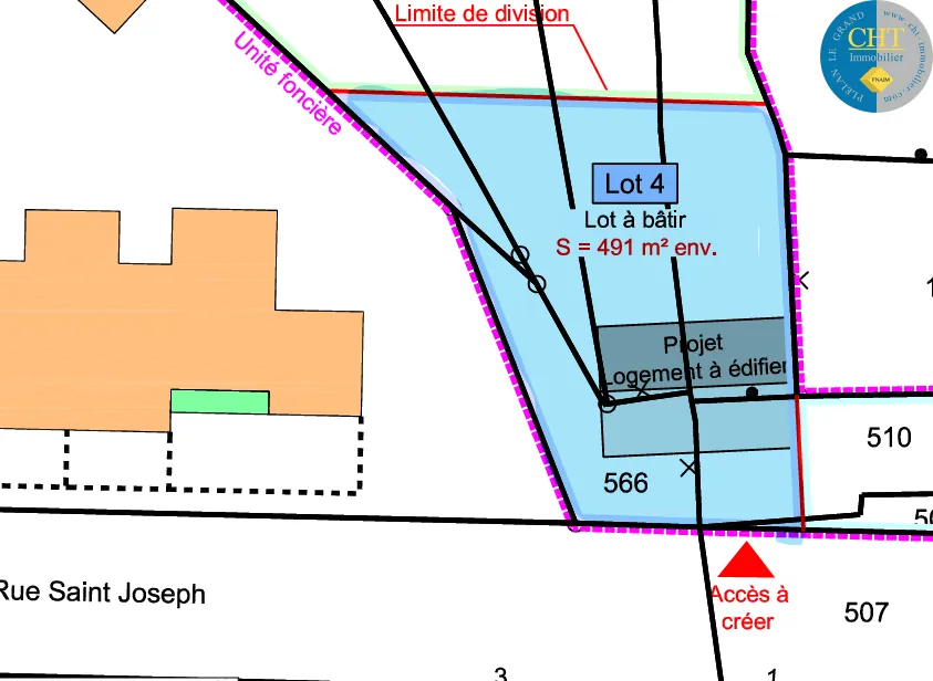 Terrain constructible de 491 m² au cœur de Plélan-le-Grand 