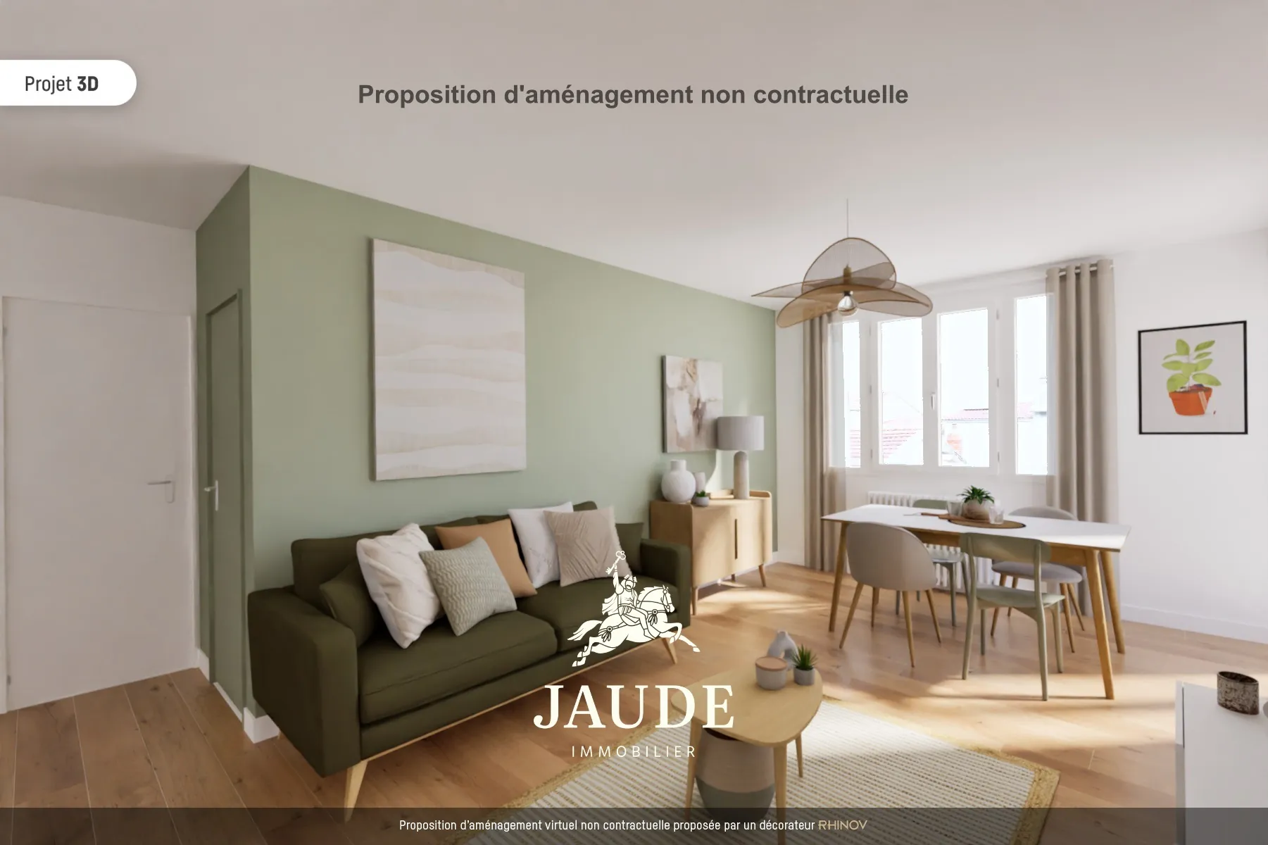 Appartement F3 de 68m² avec Garage et Balcon à Chamalières 
