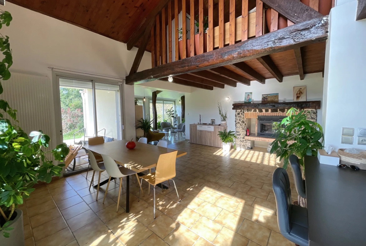 Belle maison avec vue sur les Pyrénées à Arblade-le-Bas 