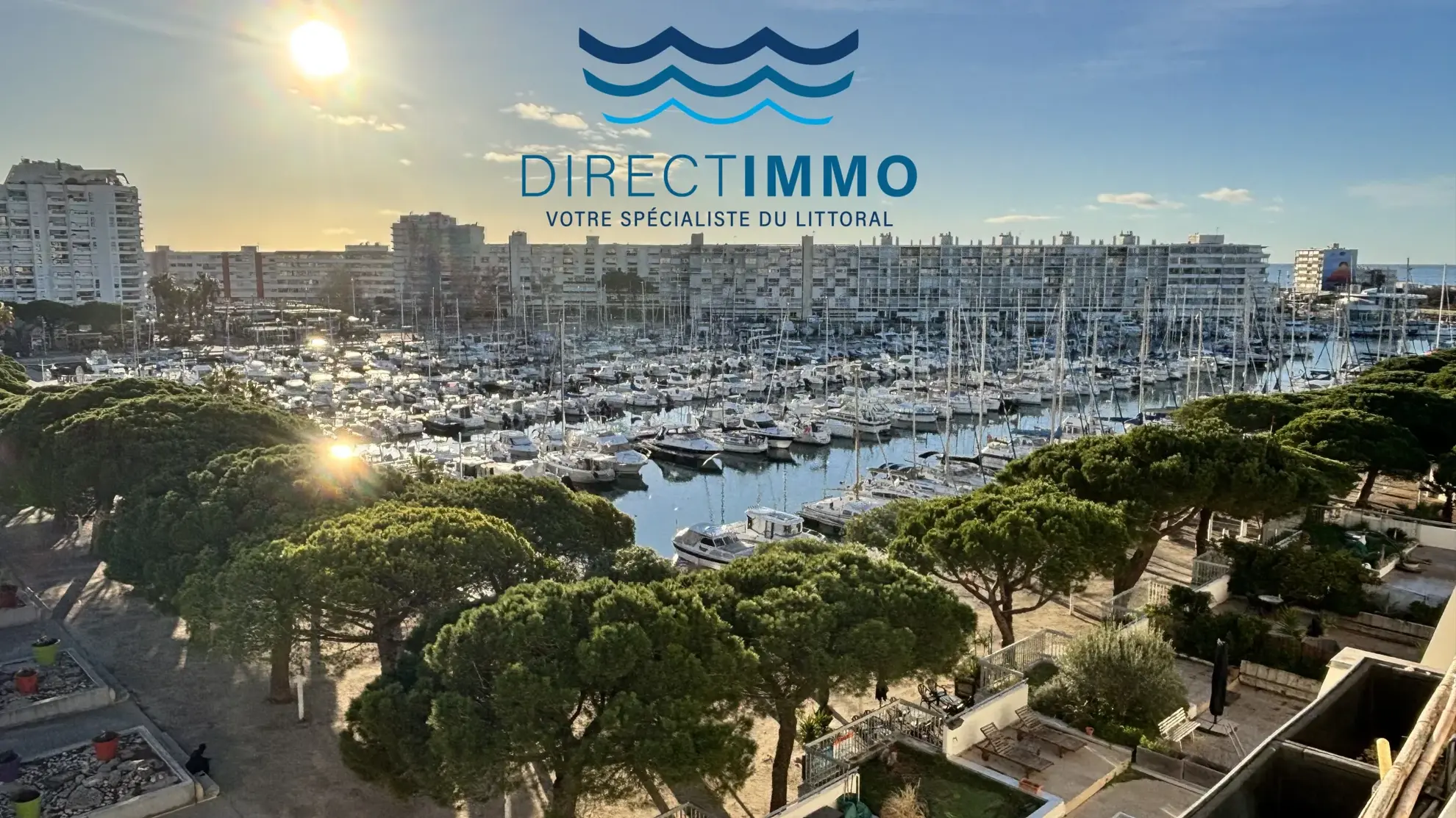 Appartement F2 à Carnon-Plage avec Terrasse et Vue Port, Dernier Étage 
