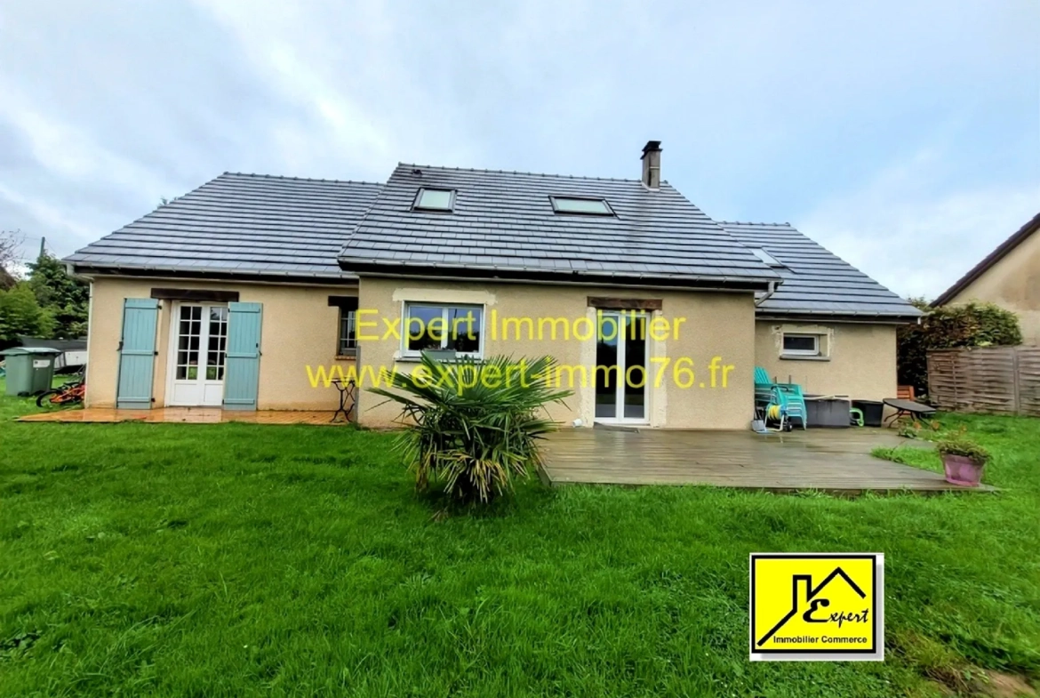 Maison individuelle à Dieppe - 4 chambres, jardin, garage, proche centre-ville 