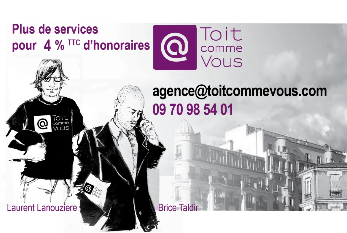Appartement atypique de 50 m² à Bagnolet, charme et volume proche Mairie des Lilas 